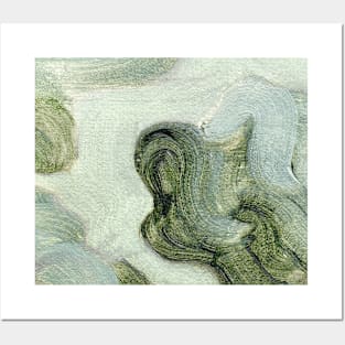 Mint Green Abstract Art Posters and Art